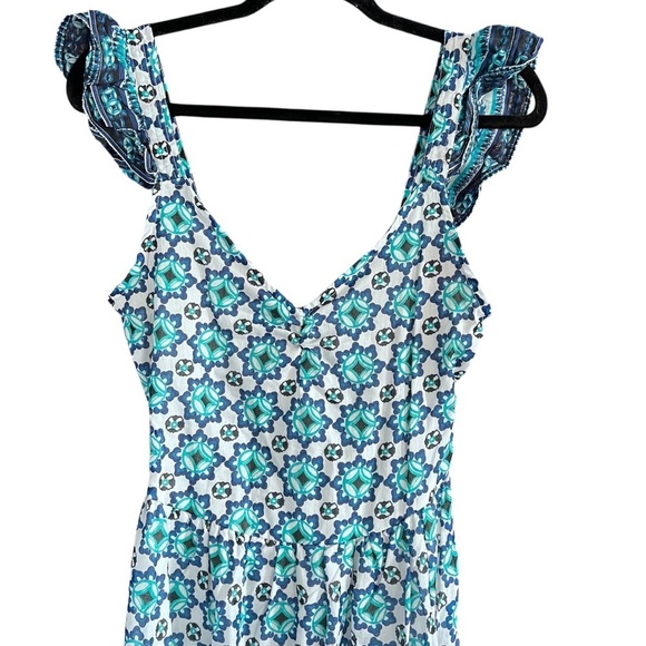 NWT Lucky Brand Women's Floral Tiered Maxi Dress Blue
White Size Large - Picture 4 of 12